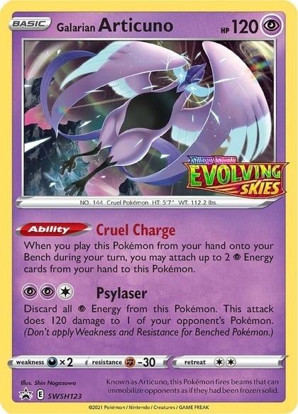 Galarian Articuno - SWSH123 (Prerelease), SWSH: Sword & Shield Promo Cards SWSH123