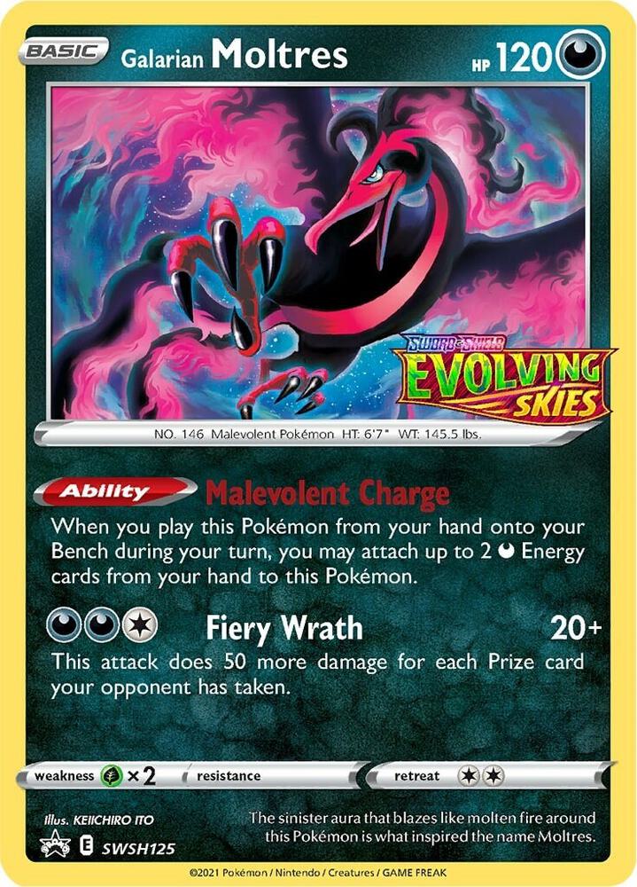 Galarian Moltres - SWSH125 (Prerelease), SWSH: Sword & Shield Promo Cards SWSH125