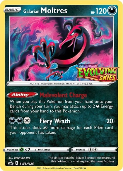 Galarian Moltres - SWSH125 (Prerelease), SWSH: Sword & Shield Promo Cards SWSH125