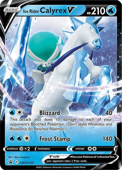 Ice Rider Calyrex V - SWSH130, SWSH: Sword & Shield Promo Cards SWSH130