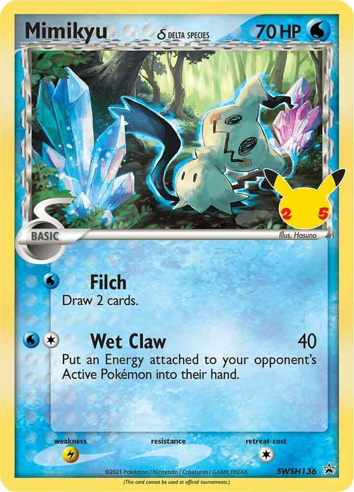 Mimikyu (Delta Species) - SWSH136, SWSH: Sword & Shield Promo Cards SWSH136
