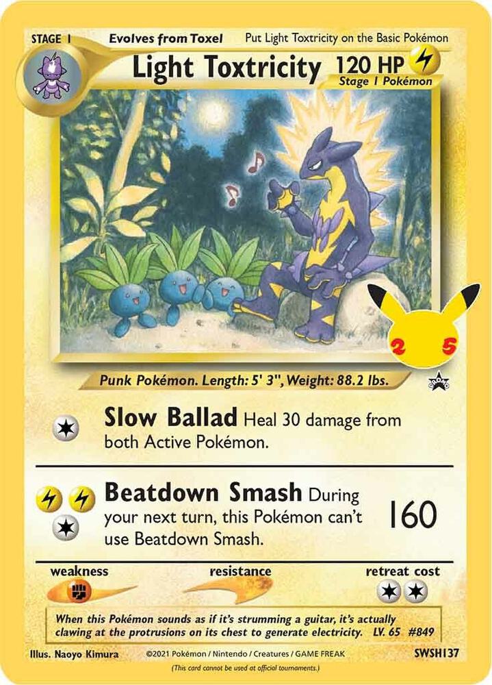 Light Toxtricity - SWSH137, SWSH: Sword & Shield Promo Cards SWSH137