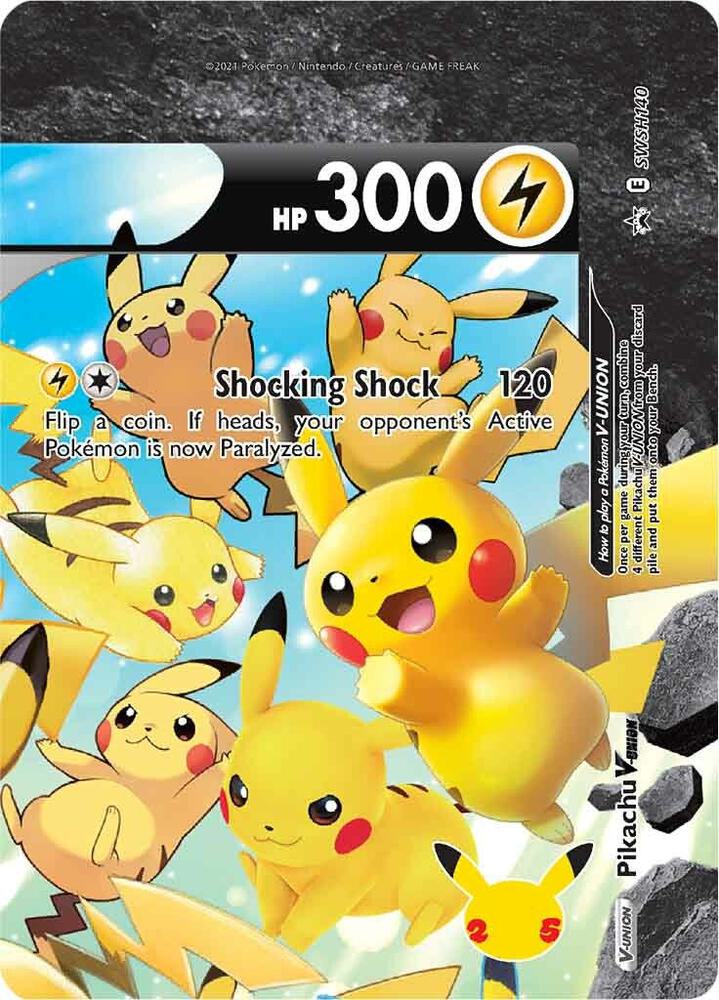 Pikachu V-Union - SWSH140, SWSH: Sword & Shield Promo Cards SWSH140