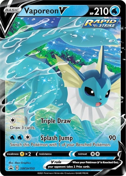 Vaporeon V - SWSH150, SWSH: Sword & Shield Promo Cards SWSH150