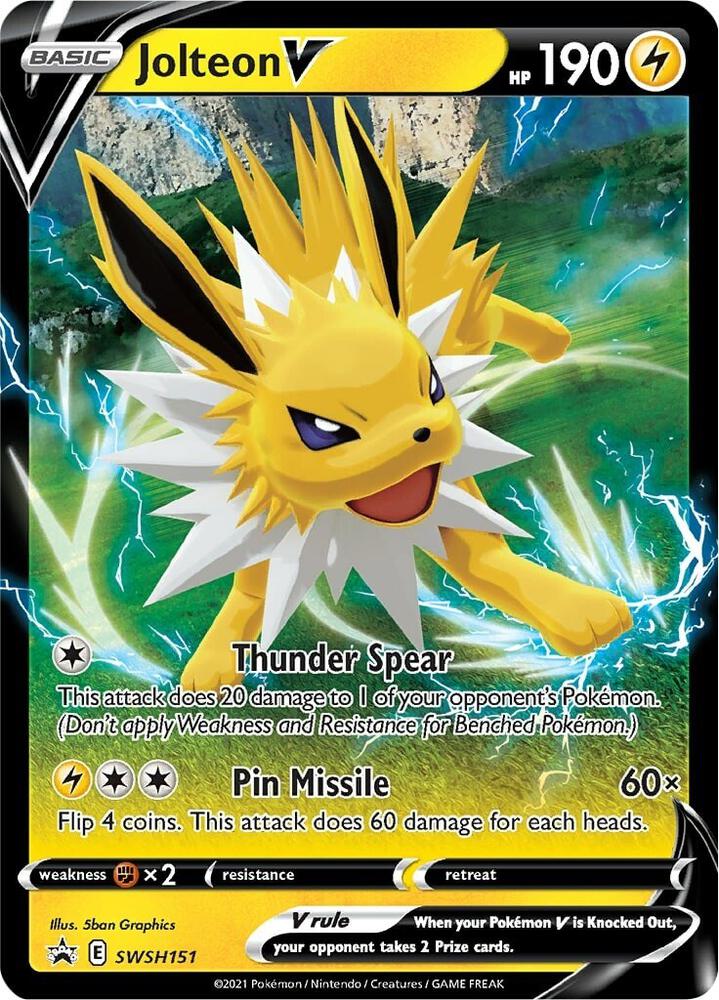 Jolteon V - SWSH151, SWSH: Sword & Shield Promo Cards SWSH151