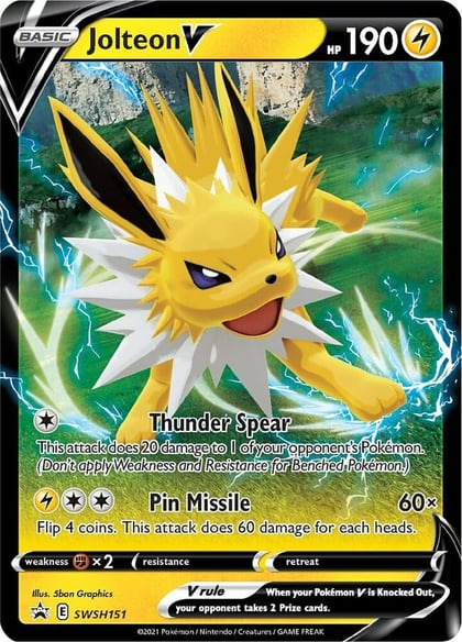 Jolteon V - SWSH151, SWSH: Sword & Shield Promo Cards SWSH151
