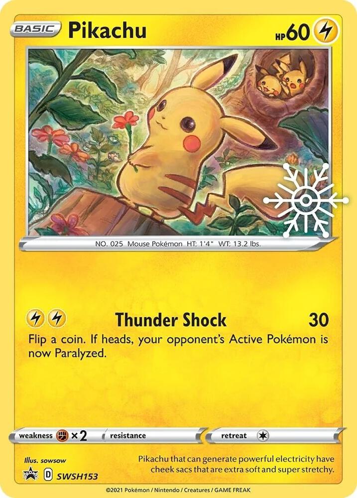 Pikachu - SWSH153 (Holiday Calendar), SWSH: Sword & Shield Promo Cards SWSH153
