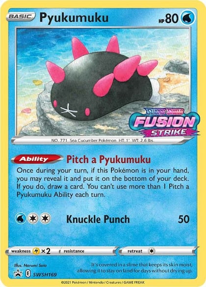 Pyukumuku - SWSH169 (Prerelease), SWSH: Sword & Shield Promo Cards SWSH169