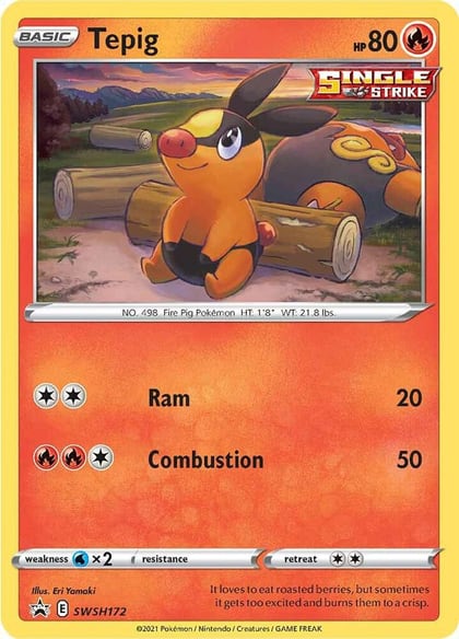 Tepig - SWSH172, SWSH: Sword & Shield Promo Cards SWSH172