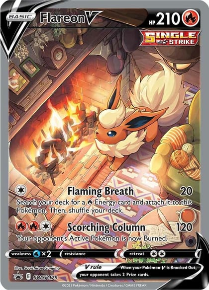Flareon V - SWSH179, SWSH: Sword & Shield Promo Cards SWSH179