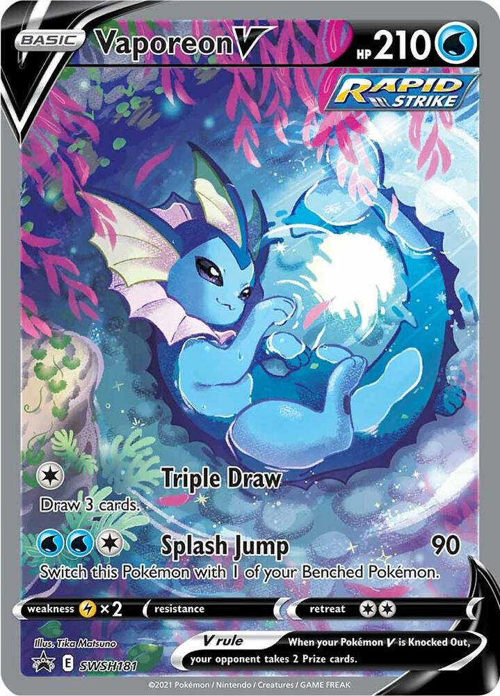 Vaporeon V - SWSH181, SWSH: Sword & Shield Promo Cards SWSH181
