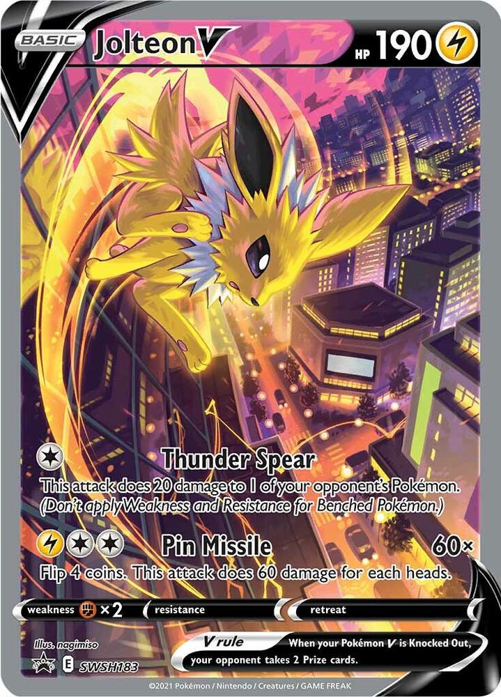 Jolteon V - SWSH183, SWSH: Sword & Shield Promo Cards SWSH183