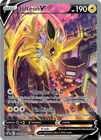 Jolteon V - SWSH183, SWSH: Sword & Shield Promo Cards SWSH183