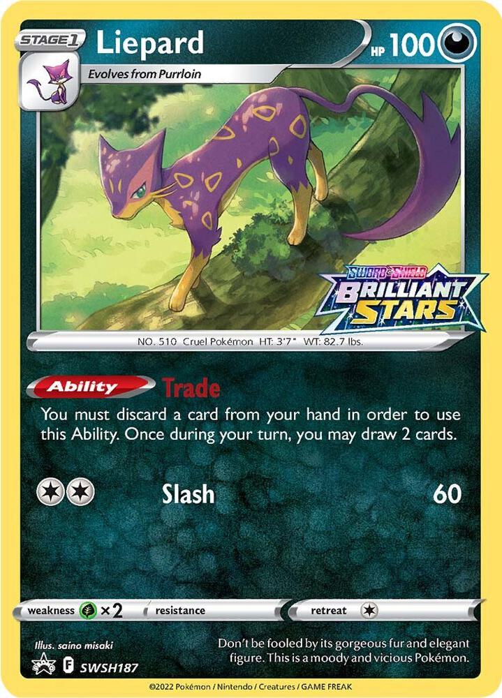 Liepard - SWSH187, SWSH: Sword & Shield Promo Cards SWSH187