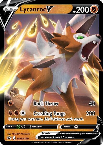 Lycanroc V - SWSH199, SWSH: Sword & Shield Promo Cards SWSH199