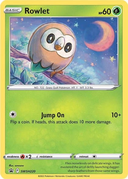 Rowlet - SWSH220, SWSH: Sword & Shield Promo Cards SWSH220