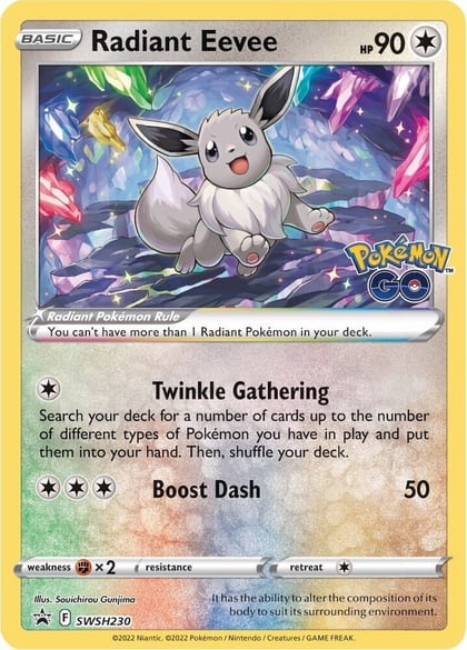 Radiant Eevee - SWSH230, SWSH: Sword & Shield Promo Cards SWSH230