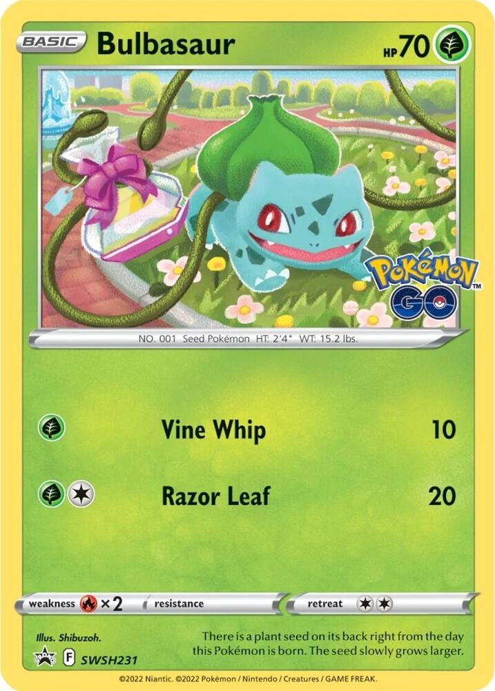 Bulbasaur - SWSH231, SWSH: Sword & Shield Promo Cards SWSH231