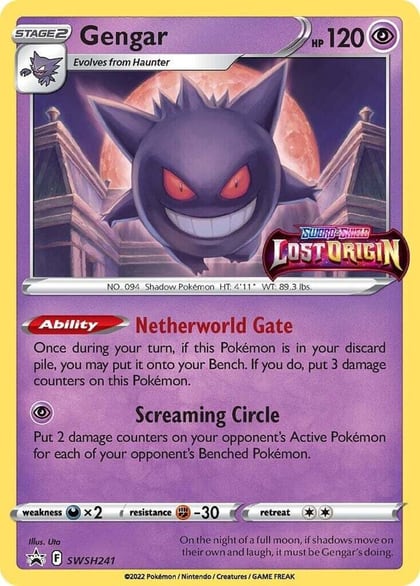 Gengar - SWSH241 (Prerelease), SWSH: Sword & Shield Promo Cards SWSH241