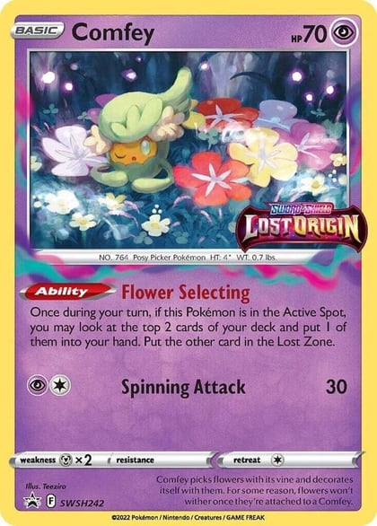 Comfey - SWSH242 (Prerelease), SWSH: Sword & Shield Promo Cards SWSH242