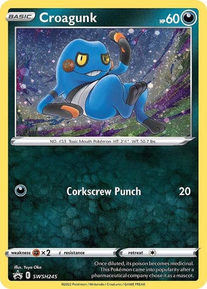Croagunk - SWSH245 (Cosmos Holo), SWSH: Sword & Shield Promo Cards SWSH245