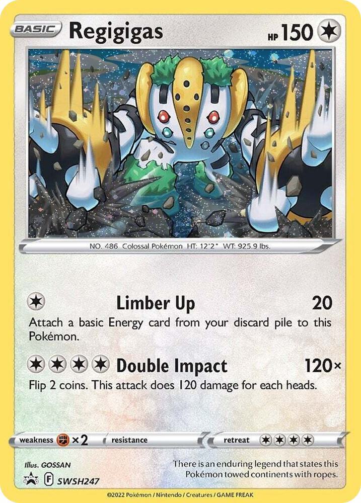 Regigigas - SWSH247 (Cosmos Holo), SWSH: Sword & Shield Promo Cards SWSH247