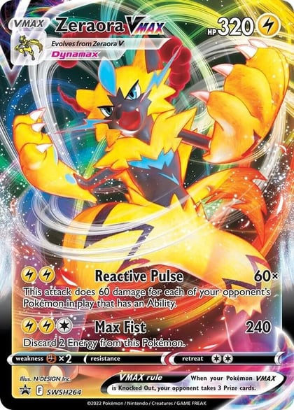 Zeraora VMAX - SWSH264, SWSH: Sword & Shield Promo Cards SWSH264