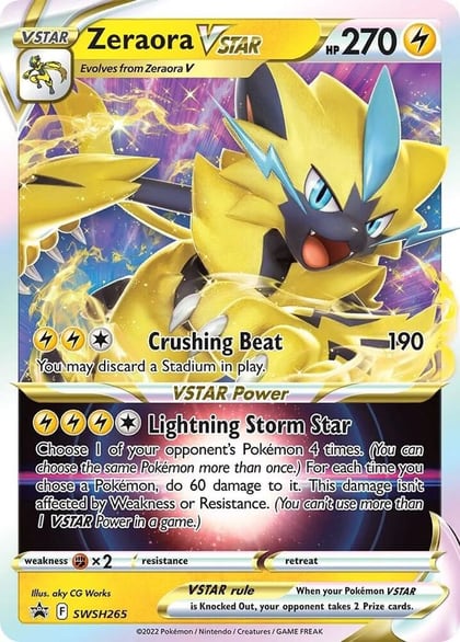 Zeraora VSTAR - SWSH265, SWSH: Sword & Shield Promo Cards SWSH265