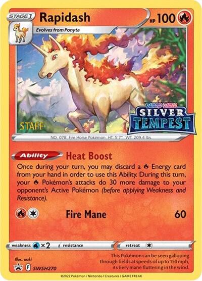 Rapidash - SWSH270 (Prerelease) [STAFF], SWSH: Sword & Shield Promo Cards SWSH270