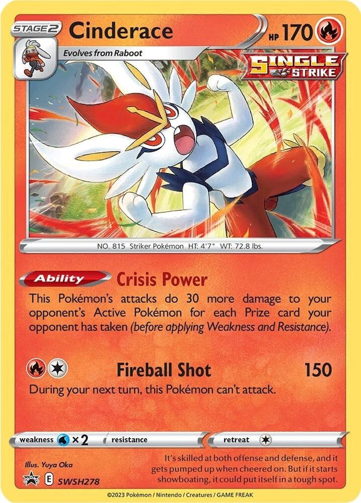 Cinderace - SWSH278, SWSH: Sword & Shield Promo Cards SWSH278