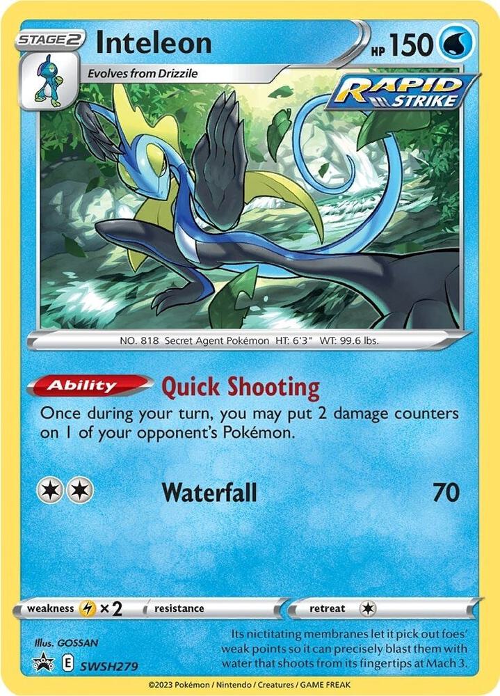 Inteleon - SWSH279, SWSH: Sword & Shield Promo Cards SWSH279