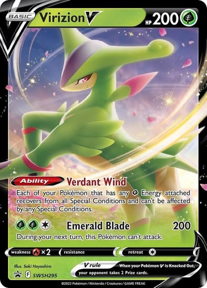 Virizion V - SWSH295, SWSH: Sword & Shield Promo Cards SWSH295