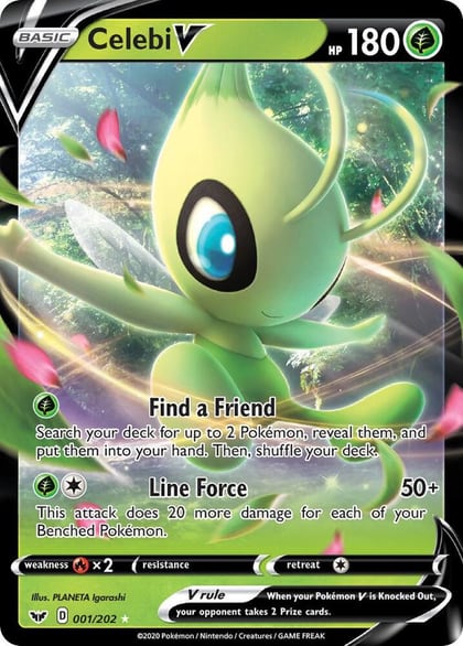 Celebi V, SWSH01: Sword & Shield Base Set 001/202