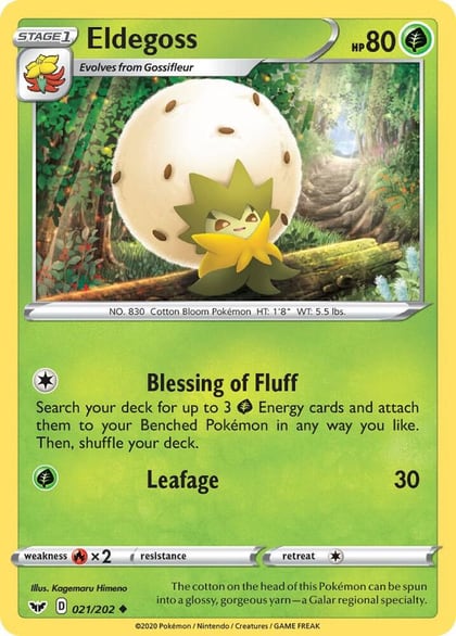 Eldegoss, SWSH01: Sword & Shield Base Set 021/202