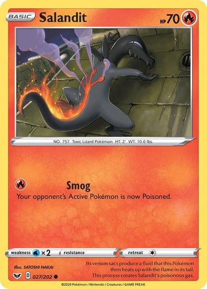 Salandit, SWSH01: Sword & Shield Base Set 027/202