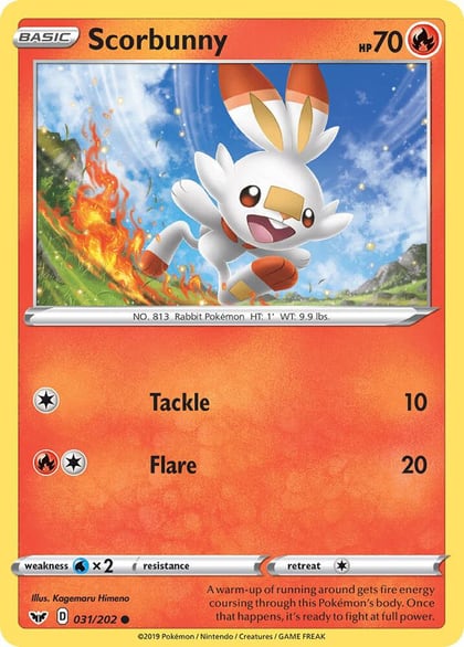 Scorbunny (031), SWSH01: Sword & Shield Base Set 031/202