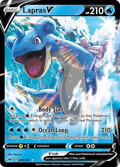 Lapras V, SWSH01: Sword & Shield Base Set 049/202