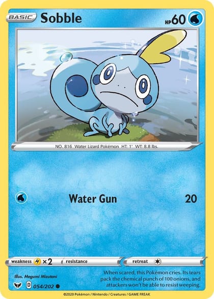 Sobble (054), SWSH01: Sword & Shield Base Set 054/202