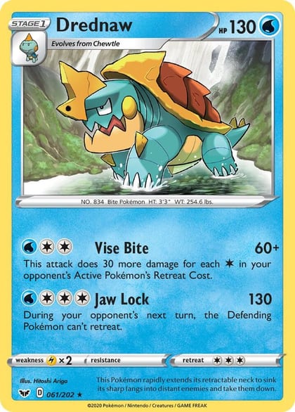 Drednaw, SWSH01: Sword & Shield Base Set 061/202