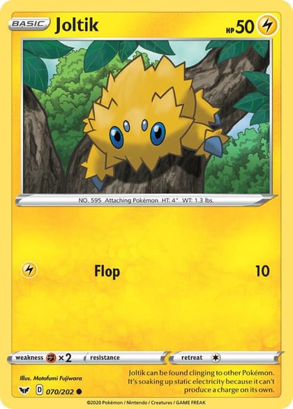 Joltik, SWSH01: Sword & Shield Base Set 070/202