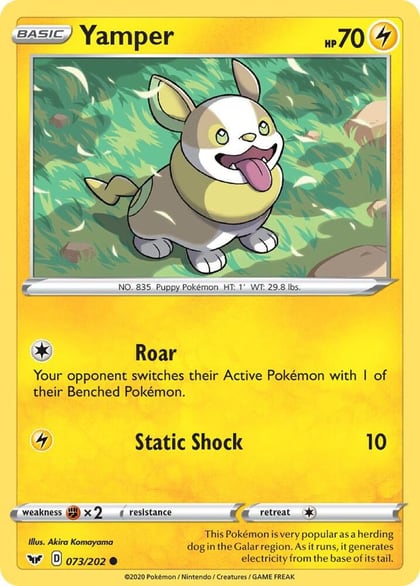Yamper (073), SWSH01: Sword & Shield Base Set 073/202
