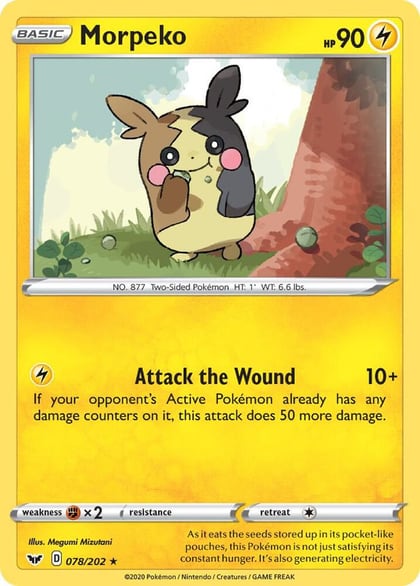 Morpeko, SWSH01: Sword & Shield Base Set 078/202