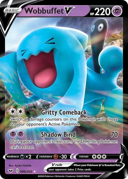Wobbuffet V, SWSH01: Sword & Shield Base Set 086/202
