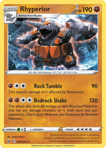 Rhyperior, SWSH01: Sword & Shield Base Set 099/202
