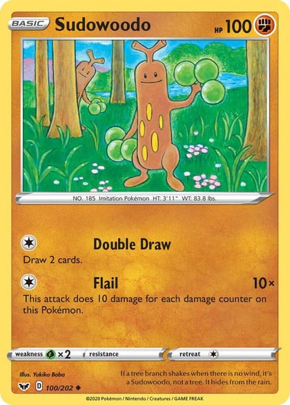 Sudowoodo, SWSH01: Sword & Shield Base Set 100/202