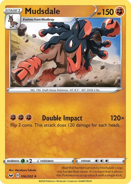Mudsdale, SWSH01: Sword & Shield Base Set 106/202