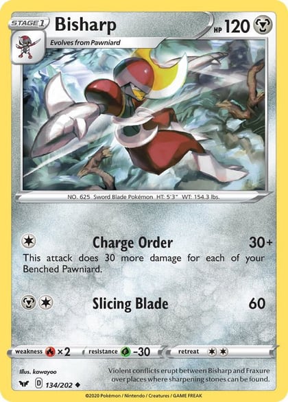 Bisharp, SWSH01: Sword & Shield Base Set 134/202