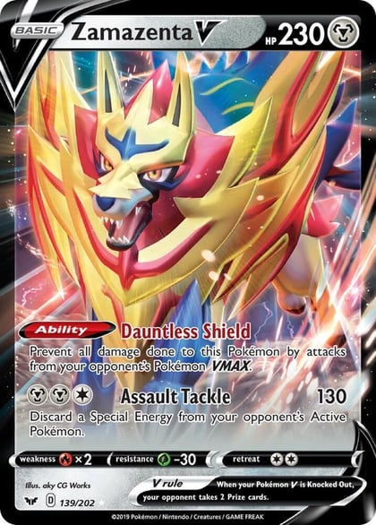 Zamazenta V, SWSH01: Sword & Shield Base Set 139/202