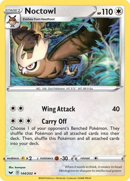 Noctowl, SWSH01: Sword & Shield Base Set 144/202