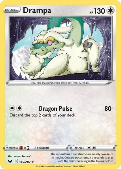 Drampa, SWSH01: Sword & Shield Base Set 149/202